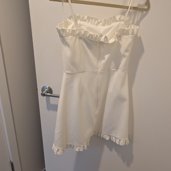 French Connection White Ruffle Mini Dress - Picture 4 of 5